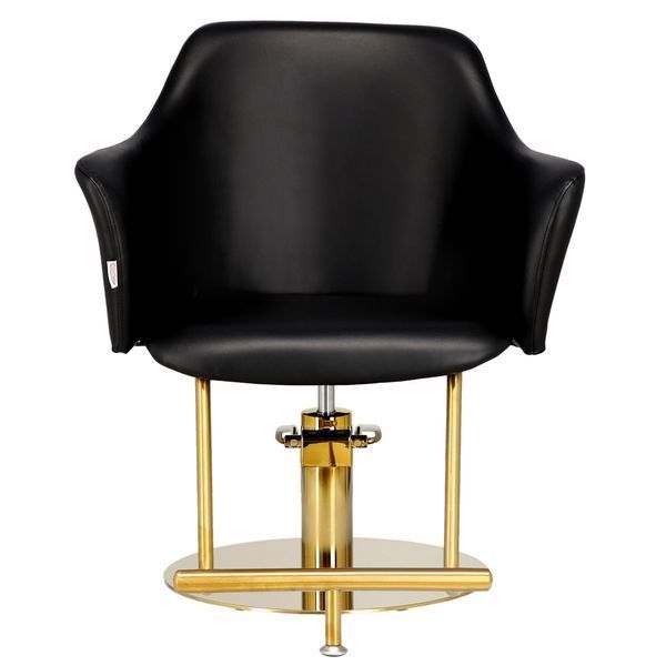 Комплект из парикмахерской передвижной мойки для волос Calissimo Avola Black с 2 поворотными креслами, смесителем и лейкой Черный ENZO-18389 фото