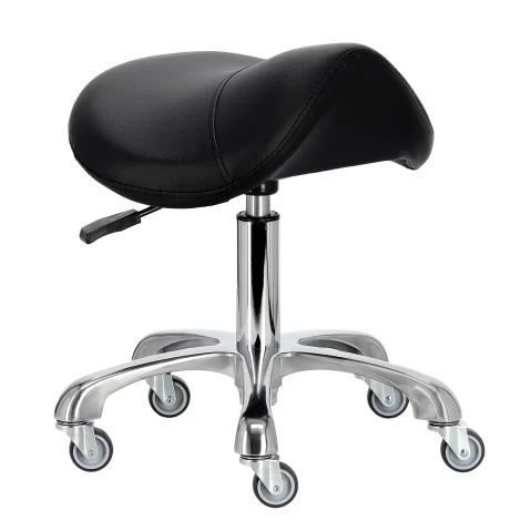 Перукарський стілець, стілець, сідло, SPA мобіль Calissimo S-022-XT-BLACK фото