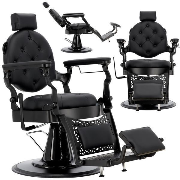 Гідравлічне перукарське крісло салону/барбершопу Barber King 8779-SHIELD-QUILTED-MAT Logan Barberking 8779-SHIELD-QUILTED-MAT фото