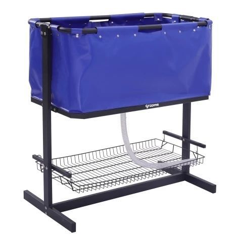 Foldable veterinary grooming bathtub for washing dogs and animals with a basket 1-SG-004001 фото