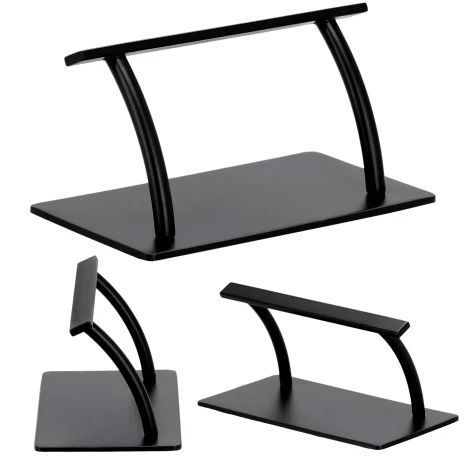 Подставка для ног для парикмахерских, противоскользящая основа, черная Flat Superior XL PPH02L-BLACK-MAT фото