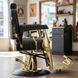 Перукарське крісло BarberKing Cassus Professional гідравлічне сталева база 70 см регульована спинка та підніжка екошкіра ENZO-16956 фото 10