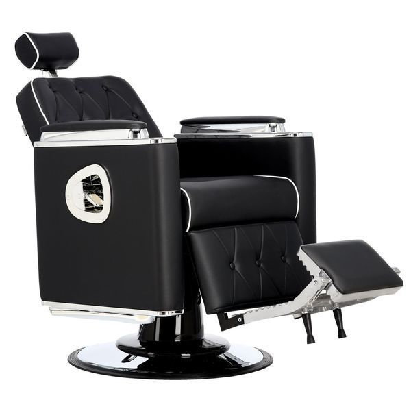 Перукарське крісло BarberKing Don професійне барберське гідравлічне навантаження до 200 кг екошкіра сталева база 70 см ENZO-16961 фото