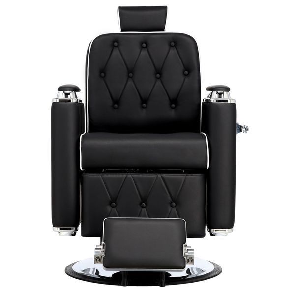 Перукарське крісло BarberKing Don професійне барберське гідравлічне навантаження до 200 кг екошкіра сталева база 70 см ENZO-16961 фото