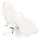 Гідравлічне поворотне косметичне крісло з еко-шкіри з підлокітниками Daniel Calissimo для салону краси Біле 3073025400 фото 2