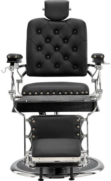 Гидравлическое парикмахерское кресло салона и барбершопа Barber King 8662-SILVER Leonardo Barberking 8662-SILVER фото