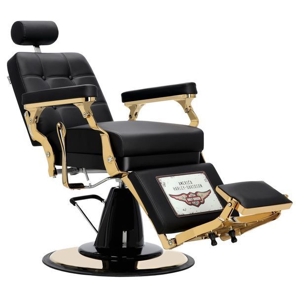 Гідравлічне перукарське крісло салону Barber King ENZO-9140G(ENZO-9185G) Kostas Barberking ENZO-9140G(ENZO-9185G) фото