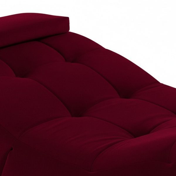 Прочная велюровая кушетка 185x70 см с регулировкой на ножках Cozzi STD-R Calissimo для наращивания ресниц Красный 3010195503 фото