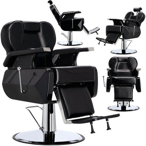 Гидравлическое парикмахерское кресло F97-CH001-BLACK-SHINY Richard Barberking F97-CH001-BLACK-SHINY фото