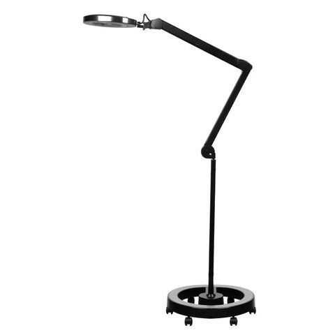 Лампа-збільшувальна лупа ELEGANTE 6025 60 LED SMD 5D чорна зі штативом 6025 фото
